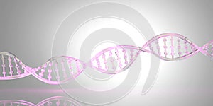 DNA string, chain of chromosome banner