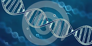 DNA string in electron microscope