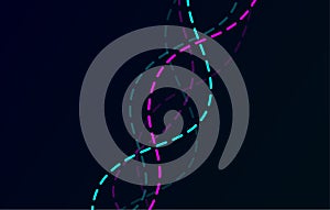 DNA structure Ñhromosome spiral. Molecule research genetic formula. Science modern technology for banner, poster, cover. 3D code
