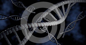 DNA structure of human for clone life bio technology gene. 3D rendering