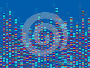 Dna test infographic. Dna test, barcoding, genome map photo