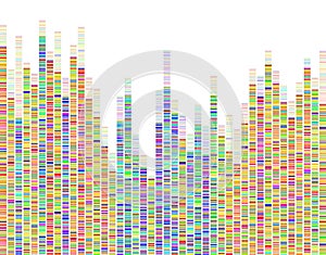 Dna test infographic. Dna test, barcoding photo