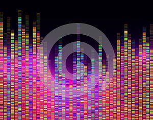 Dna test infographic. Dna test, barcoding, genome map photo