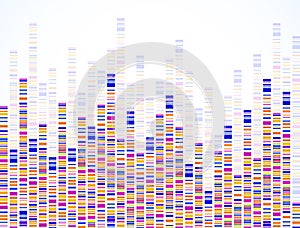 Dna test infographic. Dna test, barcoding, genome map