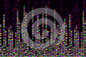 Dna test infographic. Vector illustration. Genome sequence map. Template for your design. Background, wallpaper