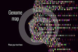  . ilustraciones. genoma secuencias. plantilla tuyo diseno. fondo de escritorio 