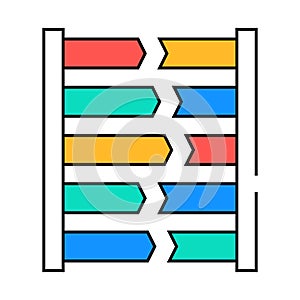 dna testing icon color illustration