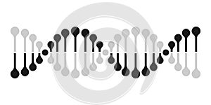 DNA vector icon chromosome genetics DNA gene molecule