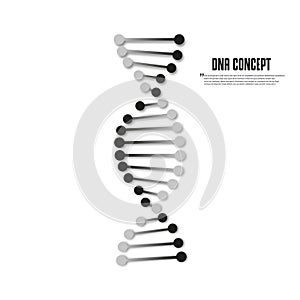 Dna vector icon vector illustration