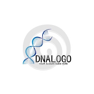 DNA vector logo design template.modern medical logotype.laboratory science icon symbol.colorful pharmacology sign-vector