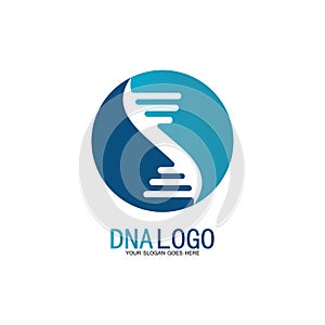 DNA vector logo design template.modern medical logotype.laboratory science icon symbol.colorful pharmacology sign-vector