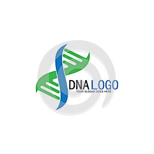 DNA vector logo design template.modern medical logotype.laboratory science icon symbol.colorful pharmacology sign-vector