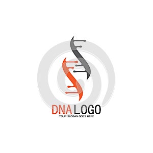 DNA vector logo design template.modern medical logotype.laboratory science icon symbol.colorful pharmacology sign-vector