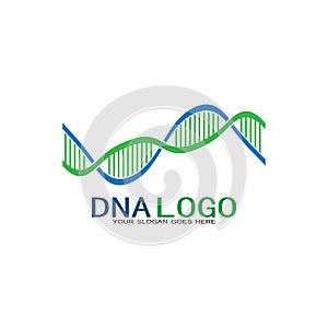 DNA vector logo design template.modern medical logotype.laboratory science icon symbol.colorful pharmacology sign-vector