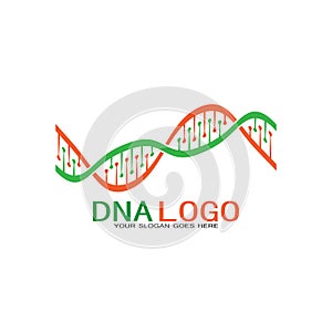 DNA vector logo design template.modern medical logotype.laboratory science icon symbol.colorful pharmacology sign-vector