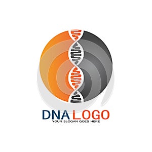 DNA vector logo design template.modern medical logotype.laboratory science icon symbol.colorful pharmacology sign-vector