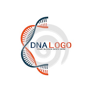 DNA vector logo design template.modern medical logotype.laboratory science icon symbol.colorful pharmacology sign-vector