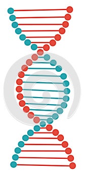 Dna vector. research in laboratory. Flat cartoon illustration vector.