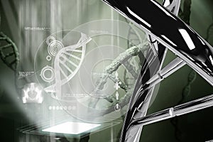 DNA and virus graphic design