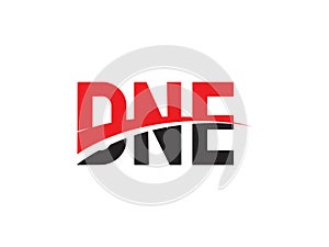DNE Letter Initial Logo Design Vector Illustration