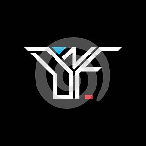 DNF letter logo creative design with vector graphic, DNF