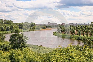 Dnieper river flows through the city of Mogilev