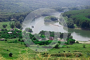 Dniester river landscape photo