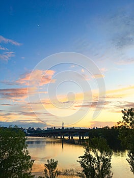 Dnipro river Motherland monument Kyiv