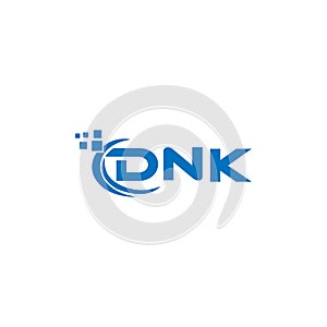 DNK letter logo design on white background. DNK creative initials letter logo concept. DNK letter design