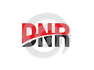 DNR Letter Initial Logo Design Vector Illustration