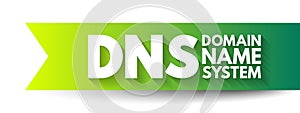 DNS Domain Name System - hierarchical naming system built on a distributed database for computers, services, or any resource