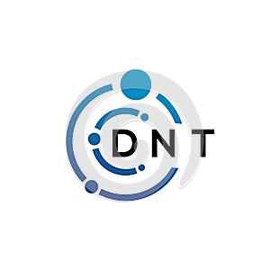 DNT letter logo design on white background. DNT creative initials letter logo concept. DNT letter design
