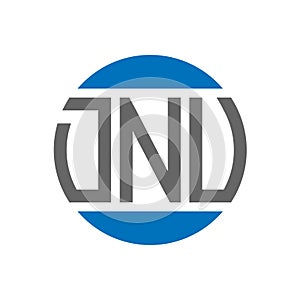 DNV letter logo design on white background. DNV creative initials circle logo concept.