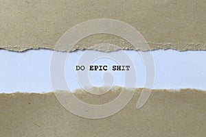 do epic on white paper