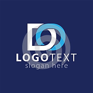 DO Initial letter abstract logo vector