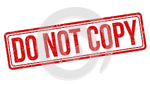 Do not copy sign or stamp