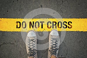 Do not cross the line