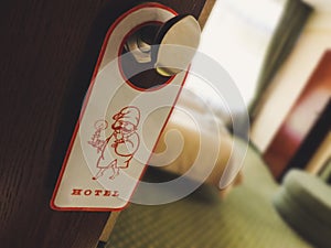 Do not disturb hotel door hanger