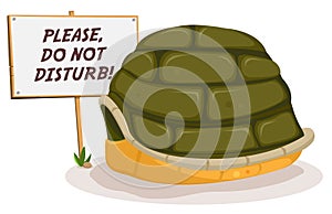 Dělat ne rušit želva spací 