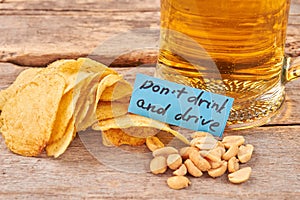 Do not drink and drive concept.