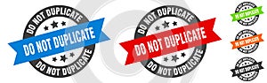 do not duplicate stamp. do not duplicate round ribbon sticker. tag