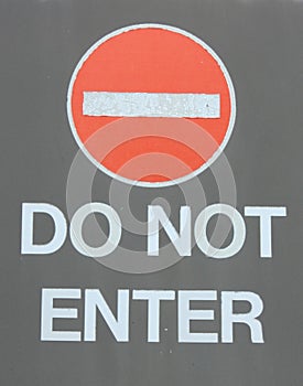 Do Not Enter