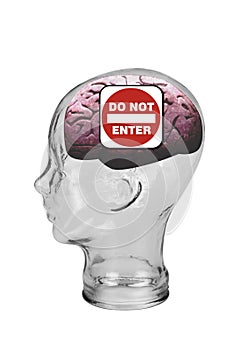 Do not enter brain sign