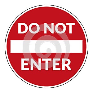 Do not enter sign photo