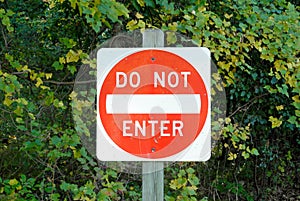 Do Not Enter