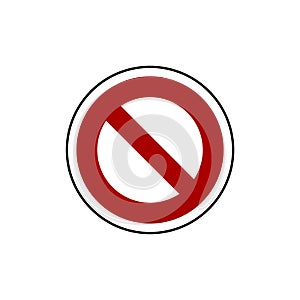 Do Not Enter Sign vector template Illustration EPS 10