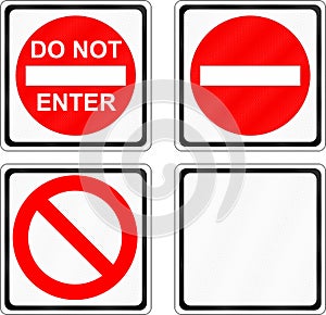 Do Not Enter Signs