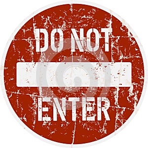 Do not enter warning sign,vector