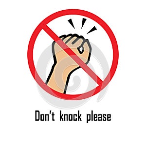 Do not knock vector sign