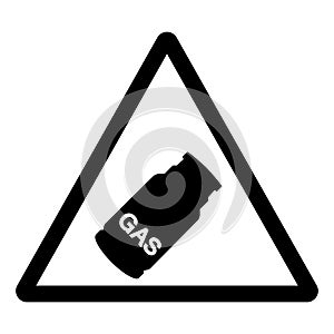 Do Not Lay Down Tank Symbol Sign ,Vector Illustration, Isolate On White Background Label .EPS10